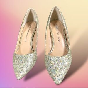 Adrianna Papell Gold Formal Shoes 7M Wedding